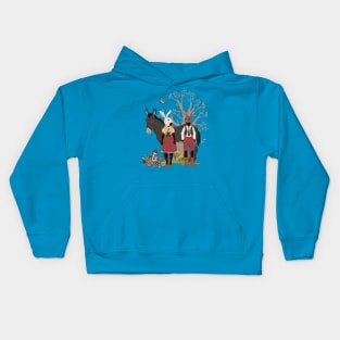 Donkey and Bunnies Kids Hoodie